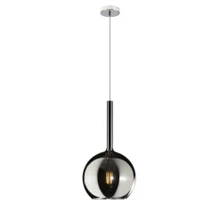 Lampade A Sospensione-Top Light Lampada a sospensione per isola sfera cromo future toplight