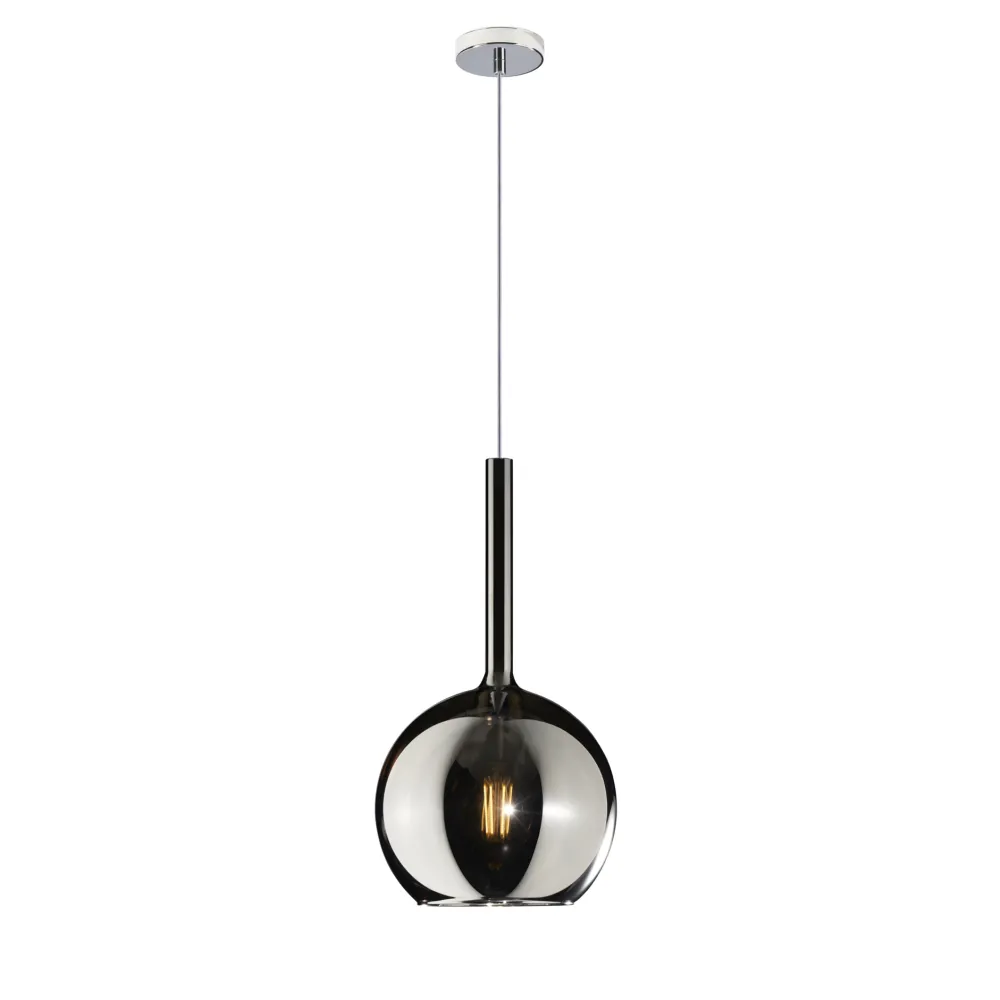 Lampade A Sospensione-Top Light Lampada a sospensione per isola sfera cromo future toplight