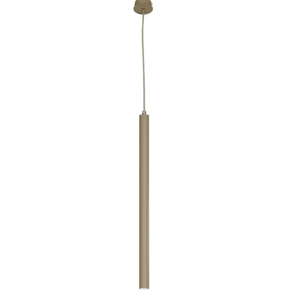 Lampade A Sospensione-Ondaluce Lampada a sospensione per isola so tube tortora led 5w 3000k