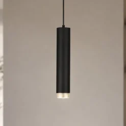 Lampade A Sospensione-Selezionato da Mazzolaluce Lampada a sospensione per isola penisola cucina metallo nero e oro