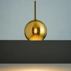 Lampade A Sospensione-Top Light Lampada a sospensione per isola sfera oro future