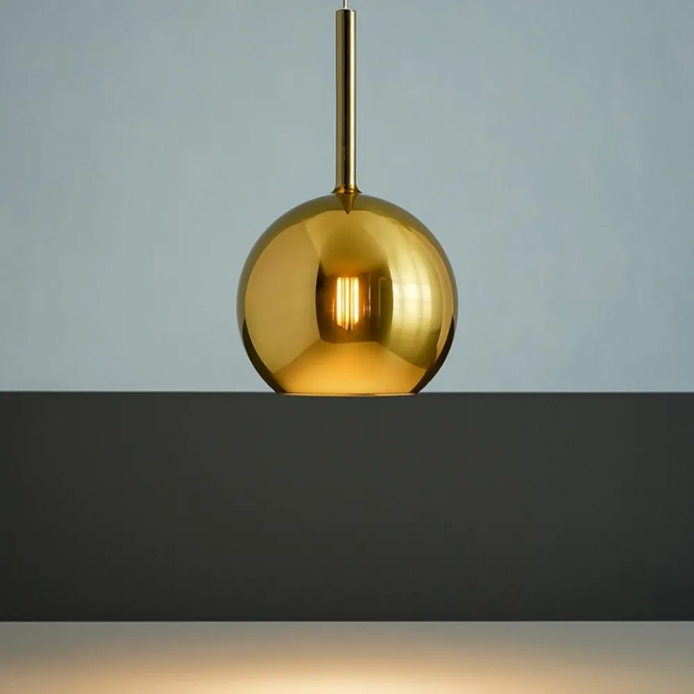 Lampade A Sospensione-Top Light Lampada a sospensione per isola sfera oro future