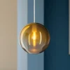 Lampade A Sospensione-Top Light Lampada a sospensione per isola toplight eclipse oro cromo