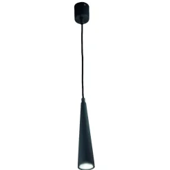Lampade A Sospensione-Ondaluce Lampada a sospensione per isola cucina so noa cono nero luce diretta