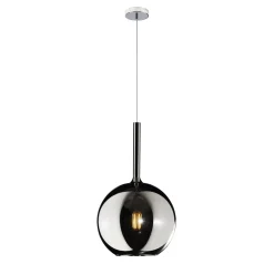 Lampade A Sospensione-Top Light Lampada a sospensione per isola cucina sfera pendente cromo