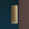 Lampade A Sospensione-Top Light Lampada a sospensione per isola cucina cilindro colore sabbia
