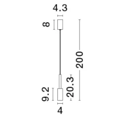 Lampade A Sospensione-Selezionato da Mazzolaluce Lampada a sospensione per isola cucina nero led 3000k