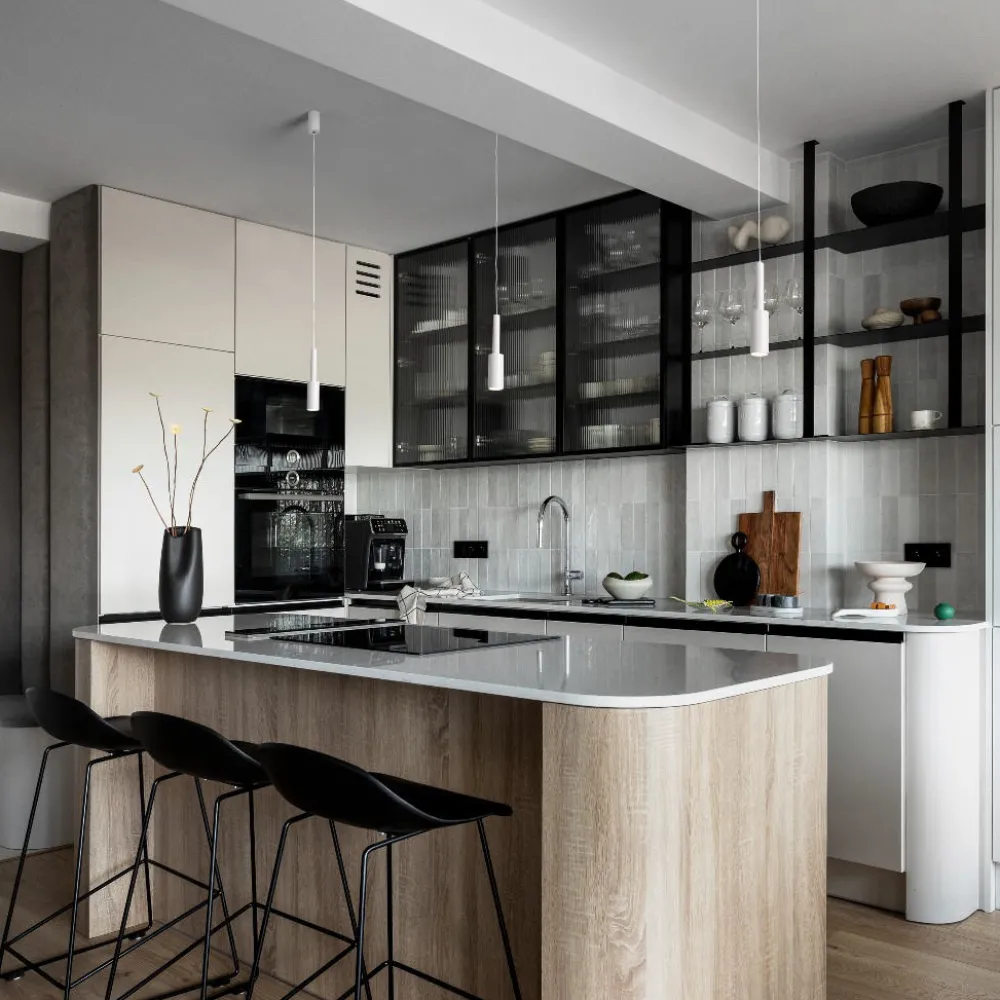 Lampade A Sospensione-Selezionato da Mazzolaluce Lampada a sospensione per isola cucina bianco led 3000k