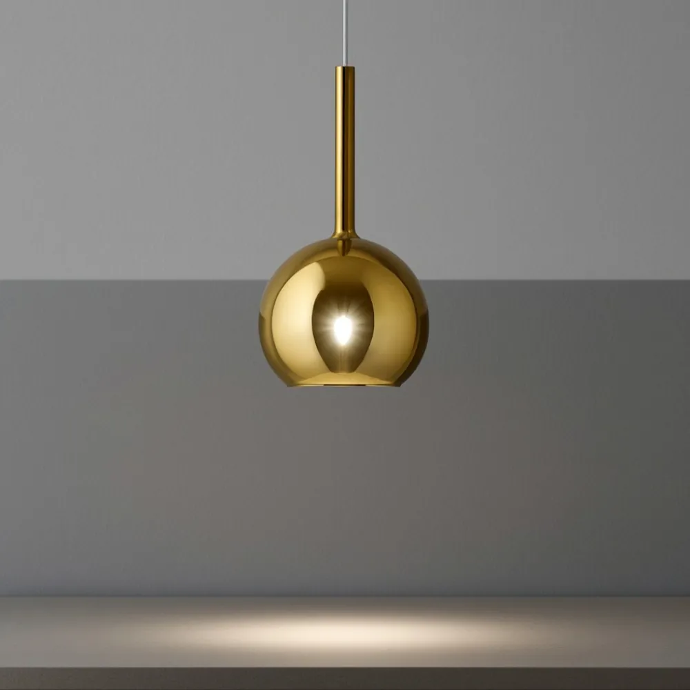 Lampade A Sospensione-Top Light Lampada a sospensione per isola cucina boccia oro