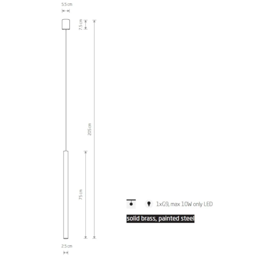 Lampade A Sospensione-Selezionato da Mazzolaluce Lampada a sospensione per penisola oro design cilindro