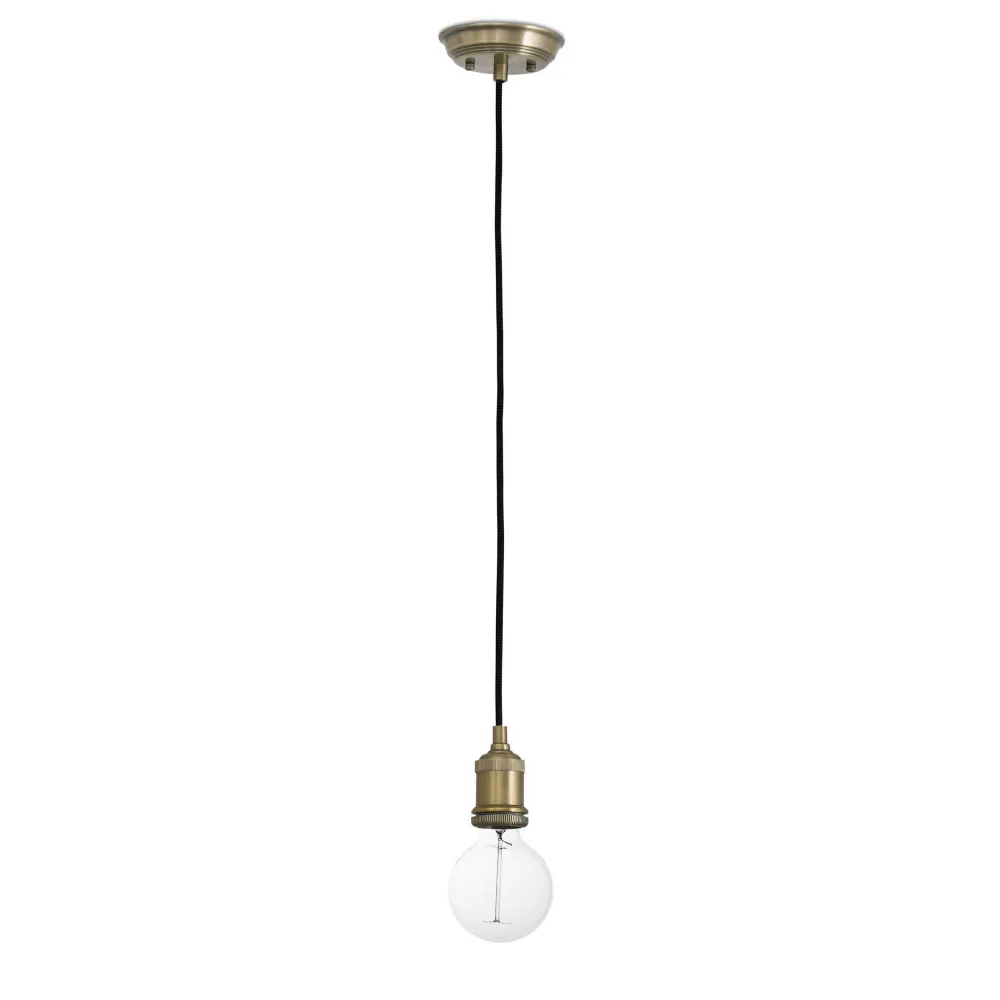 Lampade A Sospensione-Selezionato da Mazzolaluce Lampada a sospensione per soggiorno vintage in ottone