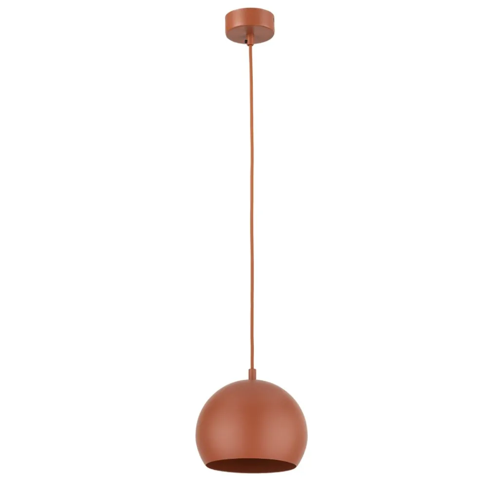 Lampade A Sospensione-Selezionato da Mazzolaluce Lampada a sospensione per tavolo da cucina a cupola rosso mattone