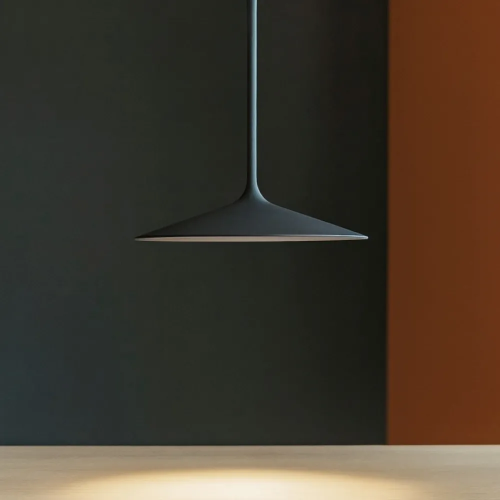 Lampade A Sospensione-Linea Light Lampada a sospensione poe p1 grigio raggrizzante led 7w 3000k