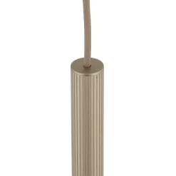 Lampade A Sospensione-Selezionato da Mazzolaluce Lampada a sospensione sabbia cilindro 50 cm rigato in metallo moderno