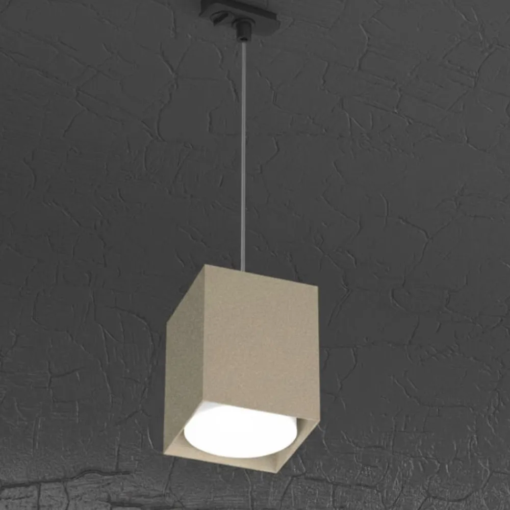 Illuminazione A Binario-Selezionato da Mazzolaluce Lampada a sospensione sabbia accessorio per binario monofase nero