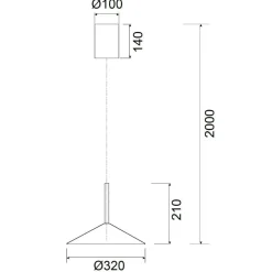Lampade A Sospensione-Selezionato da Mazzolaluce Lampada a sospensione saliscendi nero disco 9w 3000k