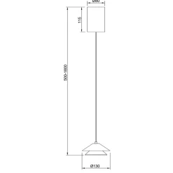 Lampade A Sospensione-Selezionato da Mazzolaluce Lampada a sospensione saliscendi led doppio cono bianco marrone