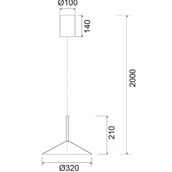 Lampadari Cucina-Selezionato da Mazzolaluce Lampada a sospensione saliscendi disco bianco led 9w 3000k