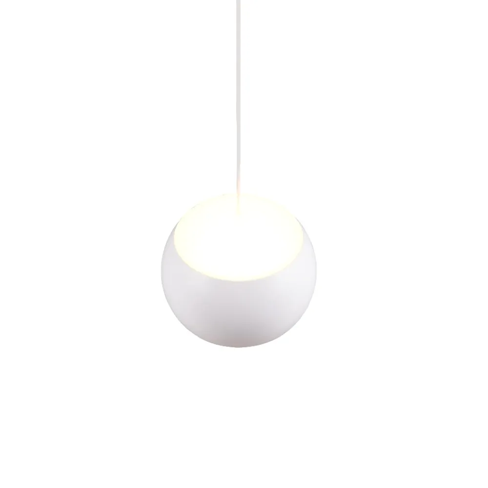 Lampade A Sospensione-Selezionato da Mazzolaluce Lampada a sospensione sfera bianca led 2700k-6500k con telecomando