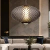 Lampade A Sospensione-Selezionato da Mazzolaluce Lampada a sospensione sfera di vetro sfumato marrone scuro led 12w 3000k dimmerabile