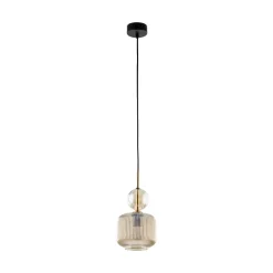 Lampade A Sospensione-Selezionato da Mazzolaluce lampada a sospensione sfera di vetro ambra stile contemporaneo