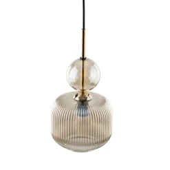 Lampade A Sospensione-Selezionato da Mazzolaluce lampada a sospensione sfera di vetro ambra stile contemporaneo