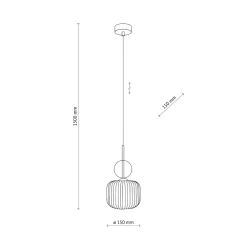 Lampade A Sospensione-Selezionato da Mazzolaluce lampada a sospensione sfera di vetro ambra stile contemporaneo