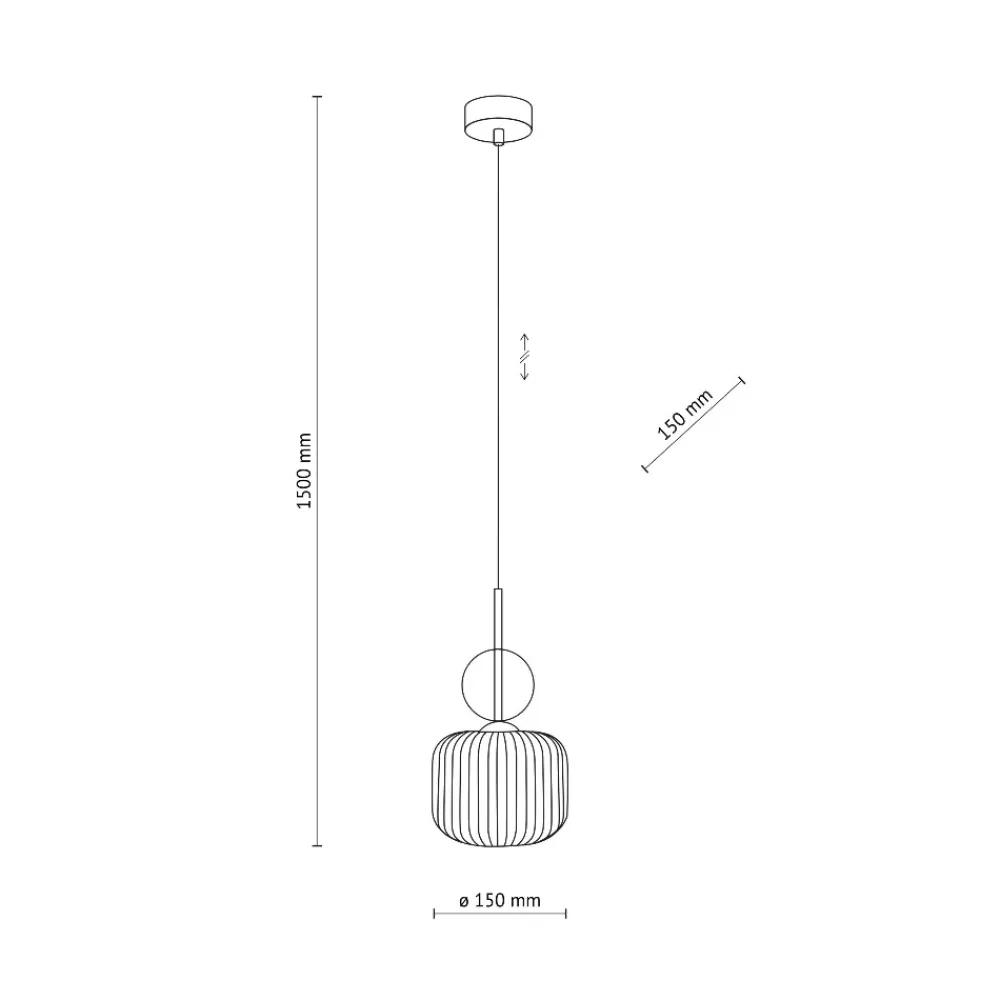Lampade A Sospensione-Selezionato da Mazzolaluce lampada a sospensione sfera di vetro ambra stile contemporaneo