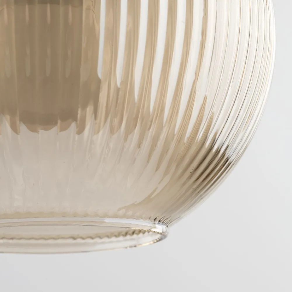 Lampade A Sospensione-Selezionato da Mazzolaluce lampada a sospensione sfera di vetro ambra per camera da letto
