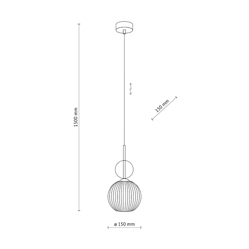 Lampade A Sospensione-Selezionato da Mazzolaluce lampada a sospensione sfera di vetro ambra per camera da letto