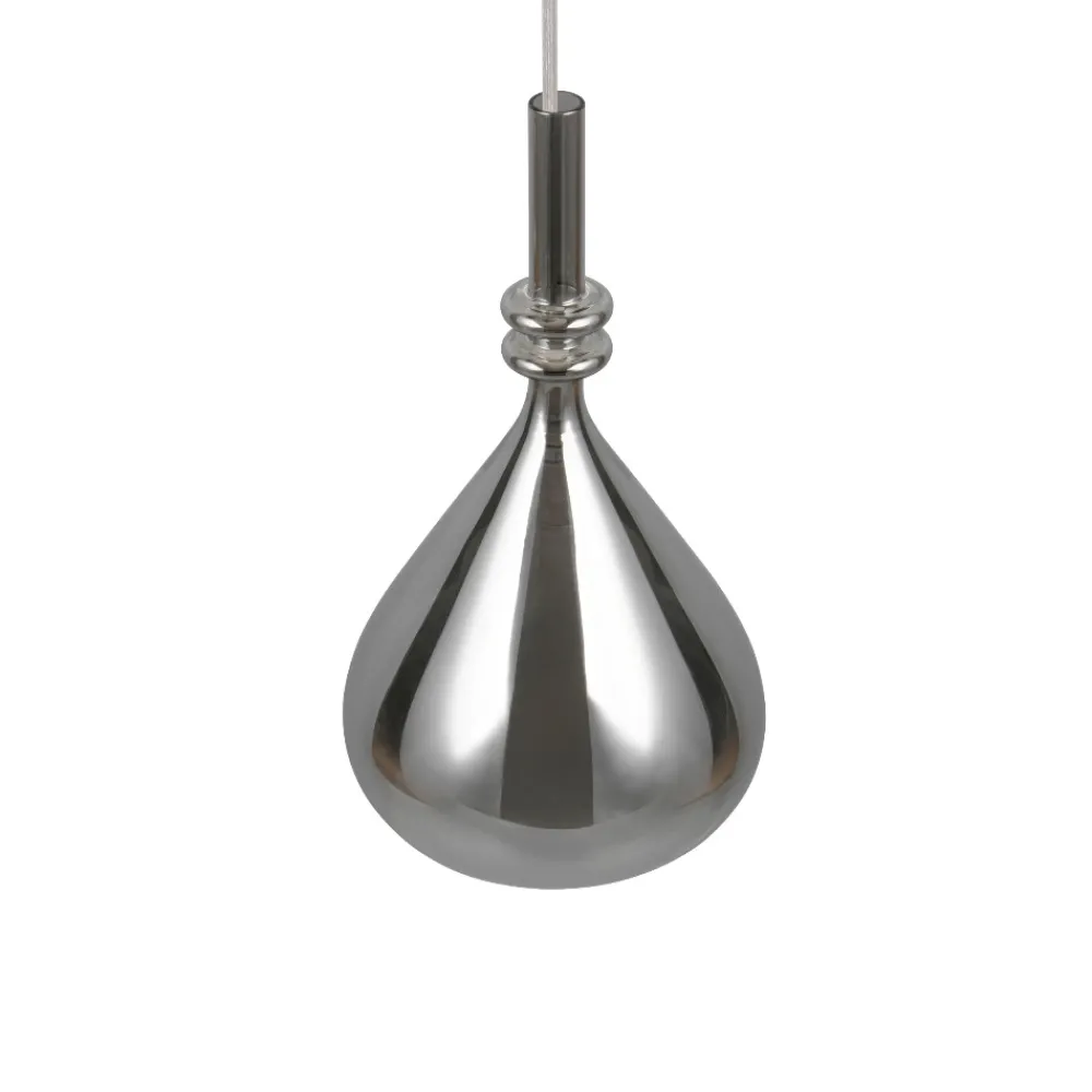 Lampade A Sospensione-Selezionato da Mazzolaluce Lampada a sospensione sfera di vetro specchio cromo