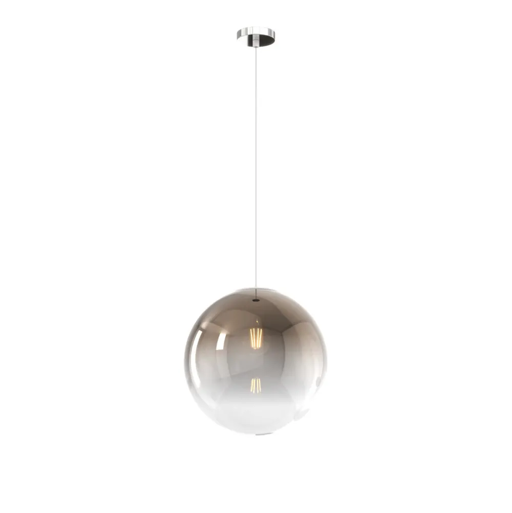 Lampade A Sospensione-Top Light Lampada a sospensione sfera di vetro bronzo