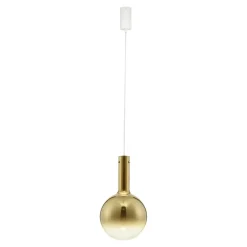Lampade A Sospensione-Selezionato da Mazzolaluce Lampada a sospensione sfera di vetro oro led 6w 3000k