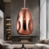 Lampade A Sospensione-Selezionato da Mazzolaluce Lampada a sospensione sfera di vetro rame lucido design moderna 22 cm