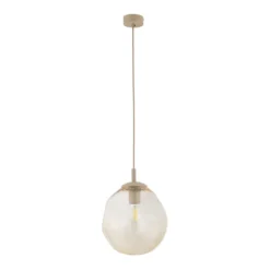 Lampade A Sospensione-Selezionato da Mazzolaluce lampada a sospensione sfera in vetro cognac 25cm design moderno