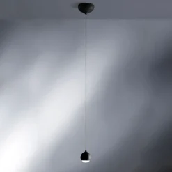 Lampade A Sospensione-Vivida International Lampada a sospensione sfera nero led 3000k vivida shallow