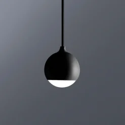 Lampade A Sospensione-Vivida International Lampada a sospensione sfera nero led 3000k vivida shallow