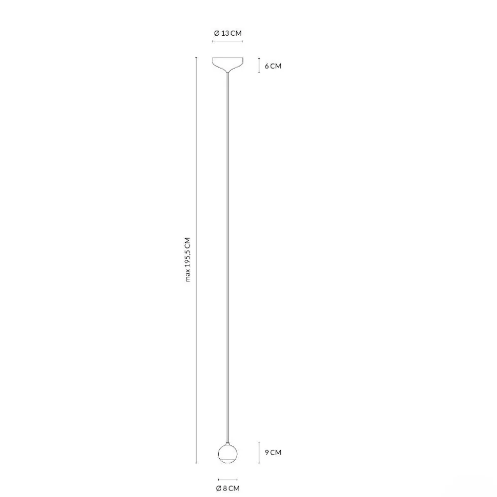 Lampade A Sospensione-Vivida International Lampada a sospensione sfera nero led 3000k vivida shallow