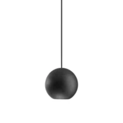 Lampade A Sospensione-Gea Luce Lampada a sospensione sfera nera led 3000k guya