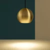 Lampade A Sospensione-Gea Luce Lampada a sospensione sfera oro guya led 3000k