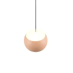 Lampade A Sospensione-Selezionato da Mazzolaluce Lampada a sospensione sfera pesca grigio led 2300k a 4000k con telecomando