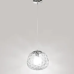 Lampade A Sospensione-Perenz Illuminazione Lampada a sospensione sfera vetro trasparente skin