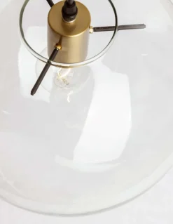 Lampade A Sospensione-Selezionato da Mazzolaluce Lampada a sospensione sfera vetro trasparente 30cm
