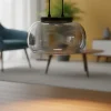 Lampade A Sospensione-Selezionato da Mazzolaluce Lampada a sospensione sfera vetro fume led 9w 3000k per isola