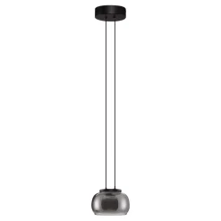 Lampade A Sospensione-Selezionato da Mazzolaluce Lampada a sospensione sfera vetro fume led 9w 3000k per isola