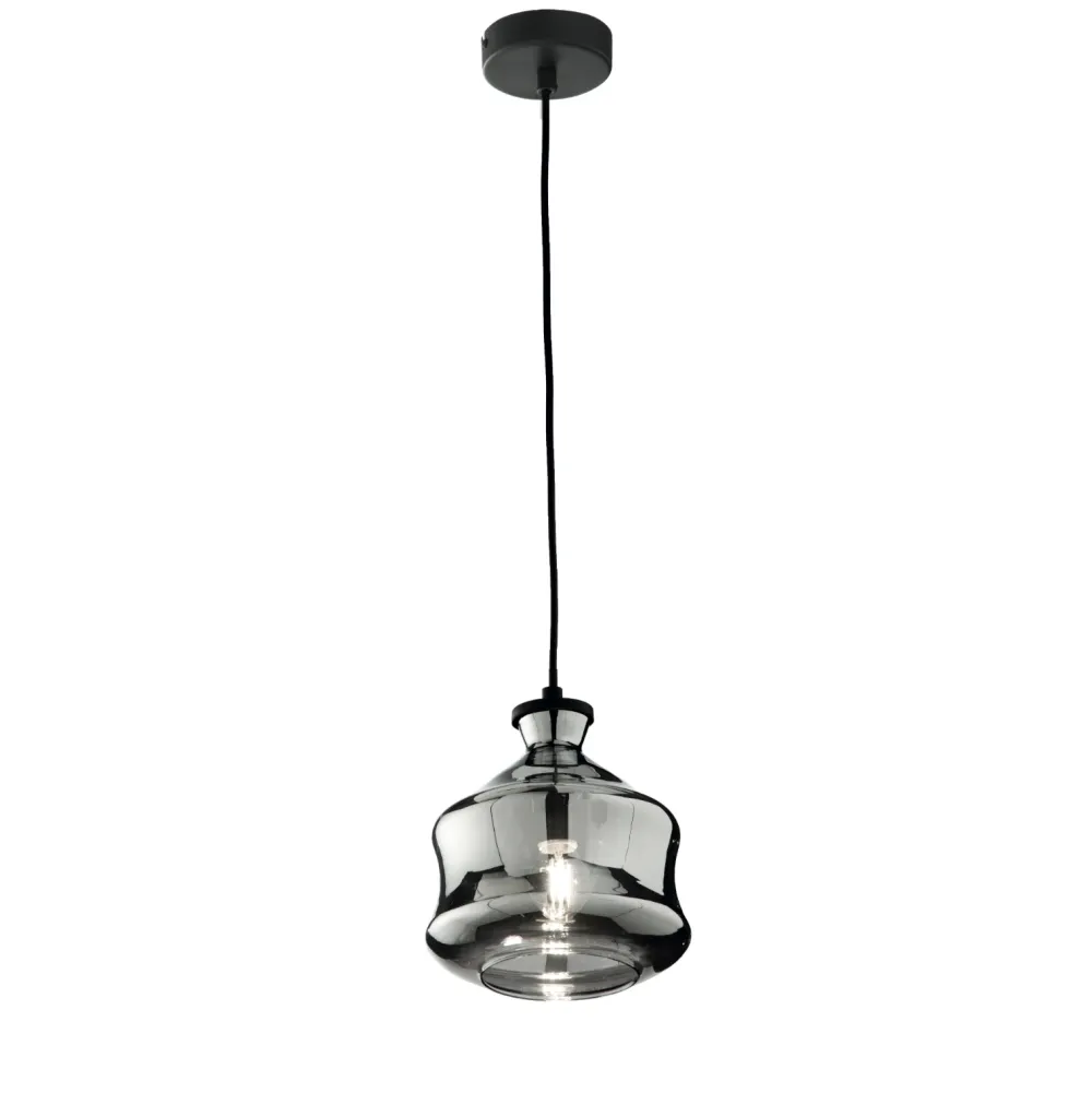 Lampade A Sospensione-Ondaluce Lampada a sospensione so pin a vetro fume grigio trasparente