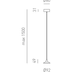 Lampade A Sospensione-Gea Luce Lampada a sospensione stanza da letto led 7w helena fp