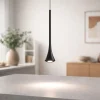 Lampade A Sospensione-Fabas Luce Lampada a sospensione susa led 5w 3000k nera moderna