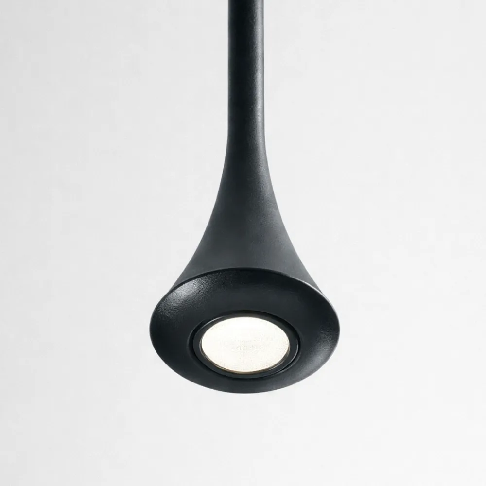 Lampade A Sospensione-Fabas Luce Lampada a sospensione susa led 5w 3000k nera moderna