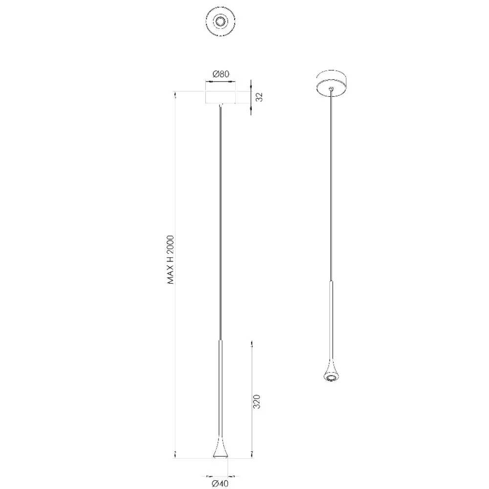 Lampade A Sospensione-Fabas Luce Lampada a sospensione susa led 5w 3000k nera moderna